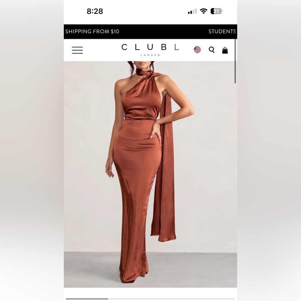 Burnt Orange Brand 
Club London 
Size 8